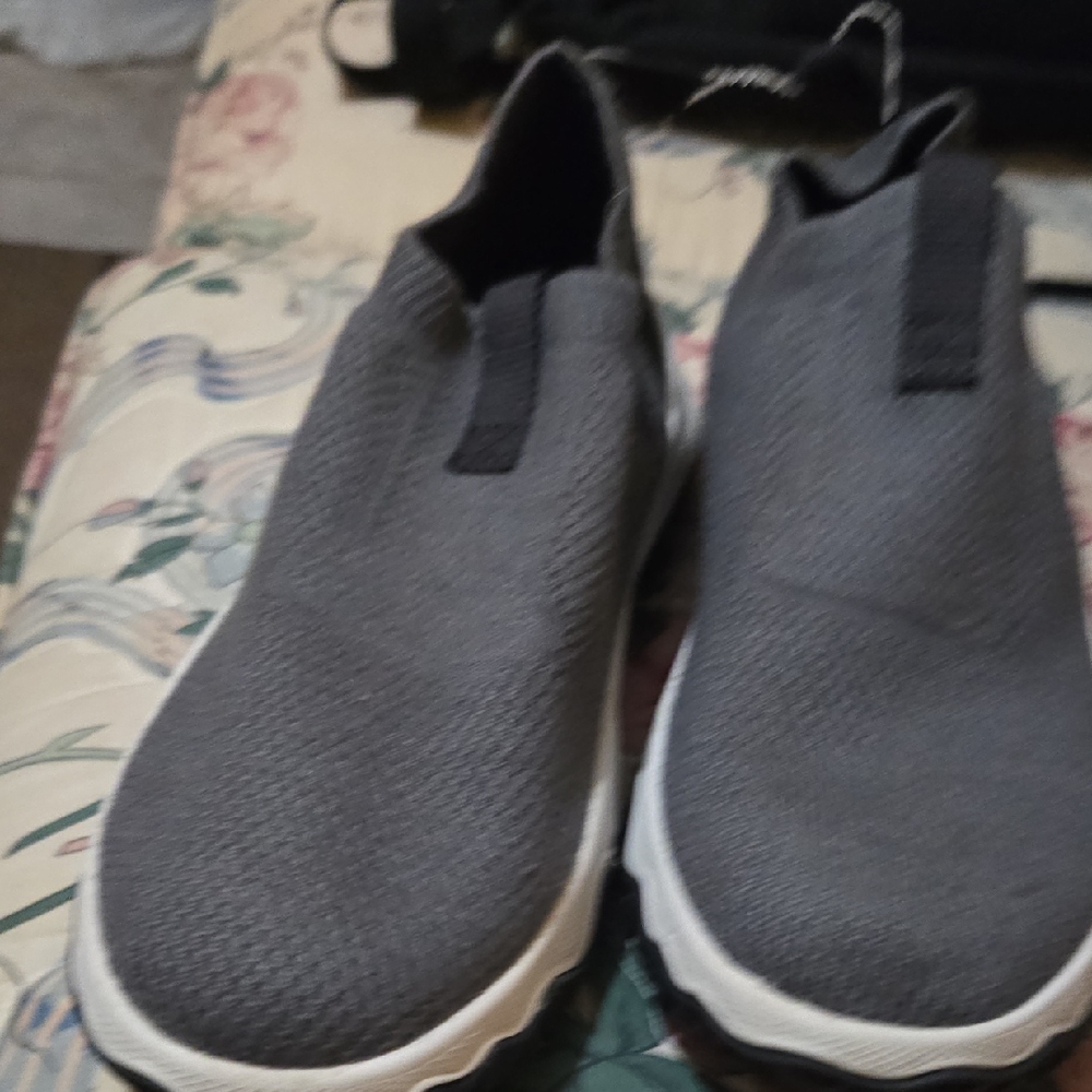 Gray Slip-On Sneakers